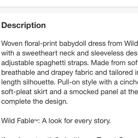 NWOT Black Floral Print Pink & White Baby Doll Mini Dress - Picture 7 of 8